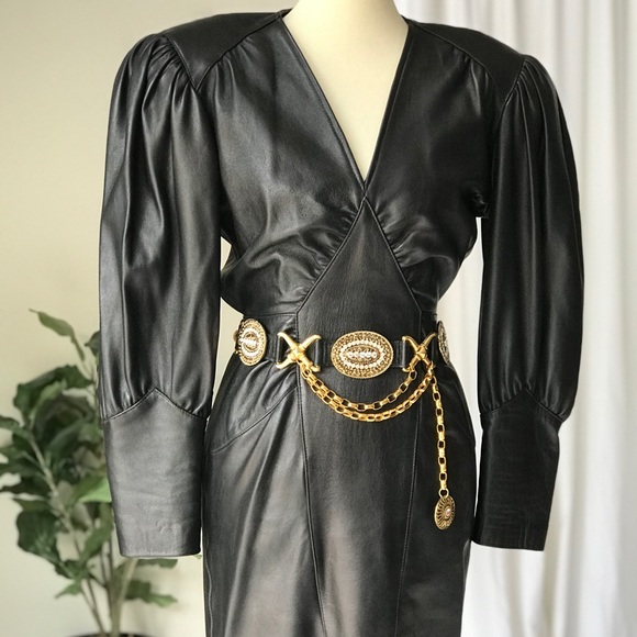 VTG Michael Hoban For North Beach Leather Dress - Picture 3 of 14